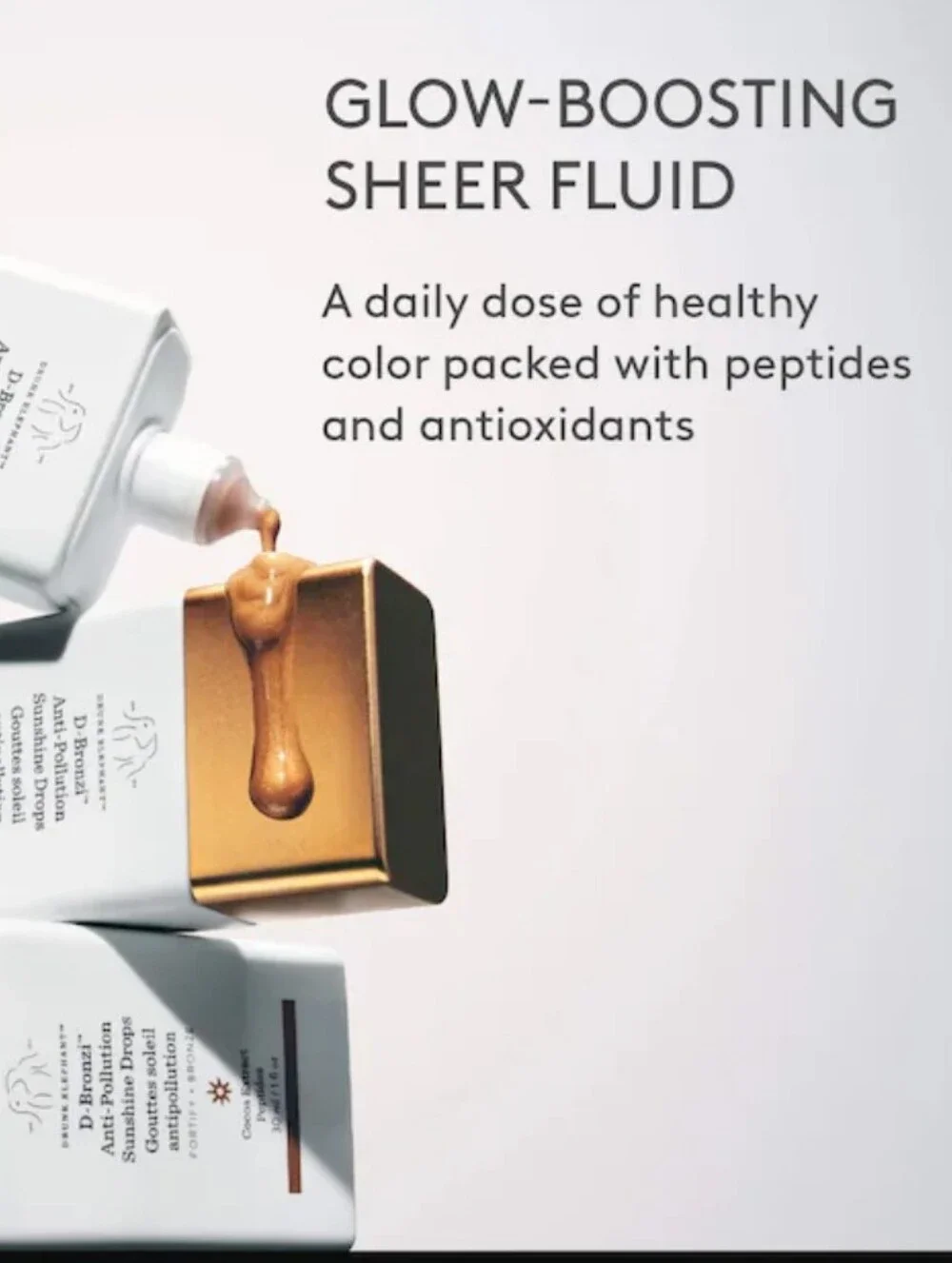 Drunk Elephant D-Bronzi Anti-Pollution Sunshine Drops  1 oz  30 ml Full Size